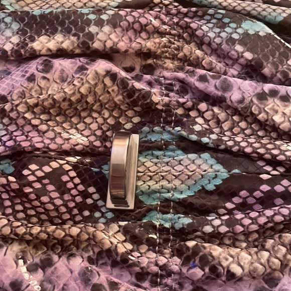 Designer vintage python print all leather handbag excellent condition - Picture 5 of 8